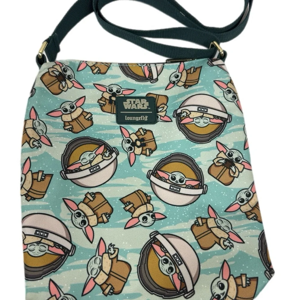 Loungefly Star Wars Baby Yoda Patterned Bag